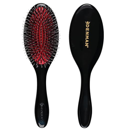 Denman Boar Bristle Hair Brush – Smoothing & Shine Enhancing for Slick Back Styles, Curl Defini... | Amazon (US)
