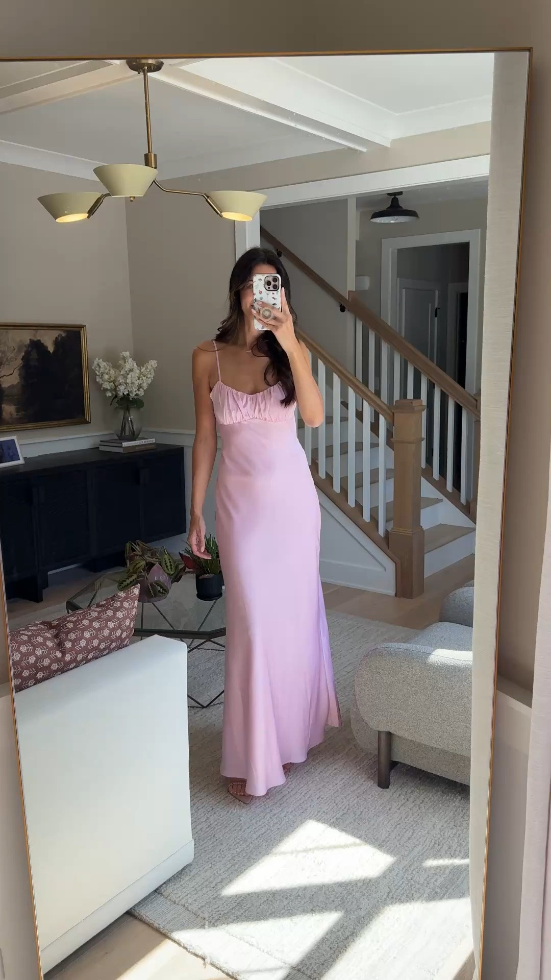 Wearing a small and I am 5’10. There is no stretch. @Lulus 

Wedding guest dress, black tie dress, formal dress, lulus , pink dress, satin dress, fall dress

#LTKTall #LTKootd