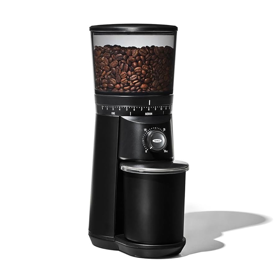 OXO Brew Conical Burr Grinder - Matte Black, Stainless Steel Burrs, One-Touch Automatic Smart Gri... | Amazon (US)