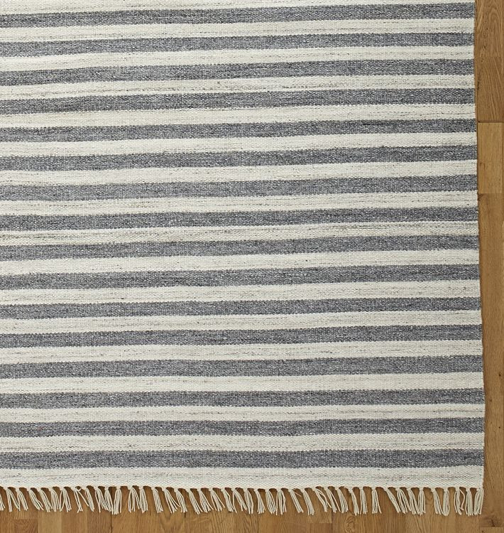 Heathered Stripe Indoor/Outdoor Flatweave Rug | Rejuvenation