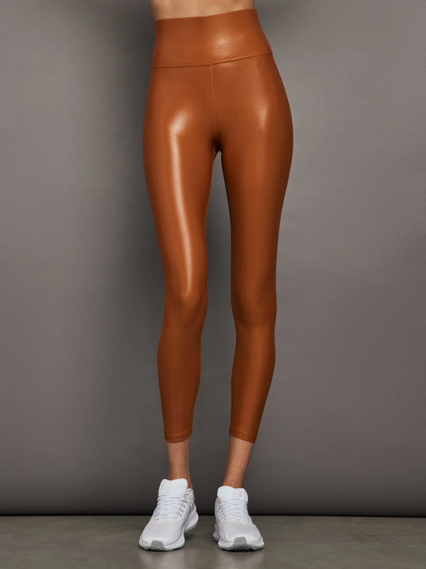 High Rise 7/8 Legging in Takara Shine - Caramel Cafe | Carbon38