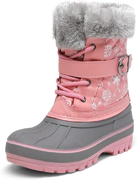 DREAM PAIRS Boys Girls Mid Calf Winter Snow Boots Toddler/Little Kid/Big Kid | Amazon (US)