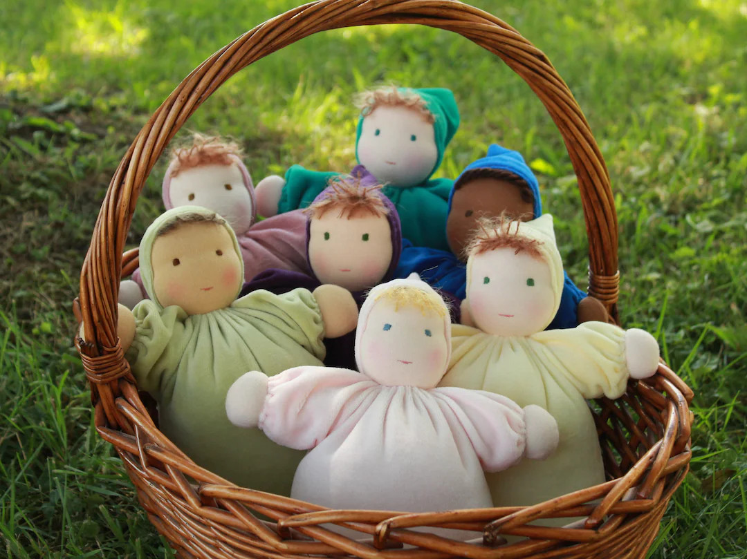 10 inch Velour Waldorf Cuddle Doll, First Doll, Soft Doll, Natural Fiber Doll, Steiner, Boy Doll | Etsy (US)