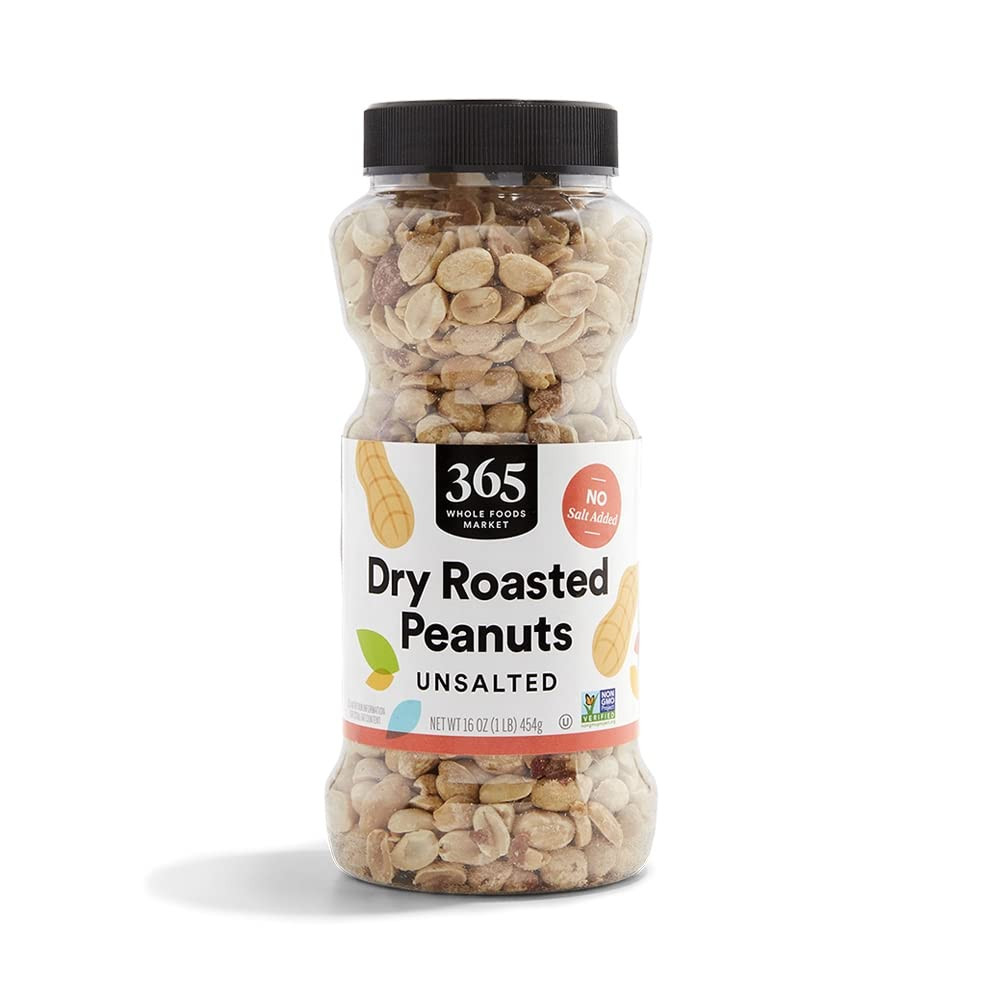 365 by Whole Foods Market, Dry Roasted and Unsalted Peanuts, 16 Ounce | Amazon (US)