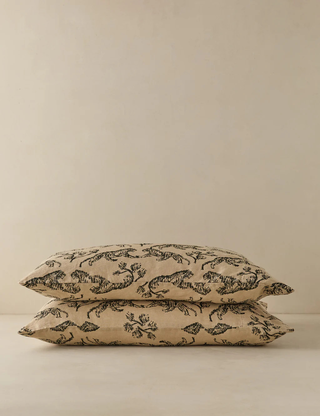 Tiger Hemp Pillowcase (Set of 2) by Sarah Sherman Samuel | Lulu and Georgia 