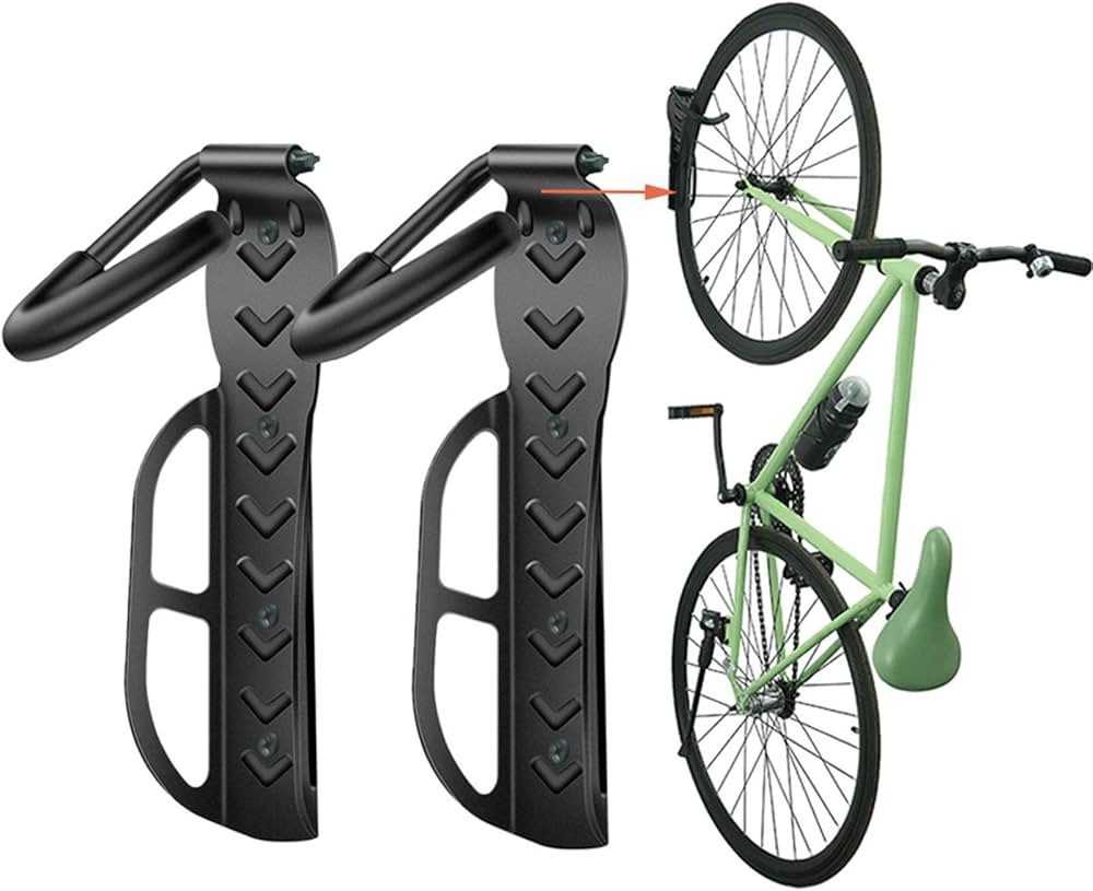 Wallmaster Bike Rack Garage Wall Mount Bicycles 2-Pack Storage System Vertical Bike Hook for Indo... | Amazon (US)