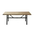 Better Homes & Gardens Kennedy Pointe 70" Steel Outdoor Dining Table, Brown/Black | Walmart (US)