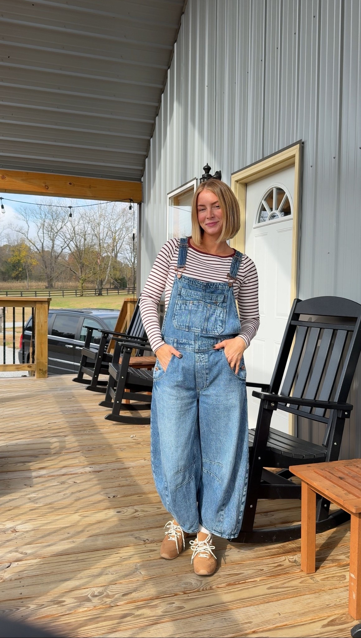 Cabin day one fit 🫶 these overalls have become a staple!! 

#LTKTravel #LTKStyleTip
