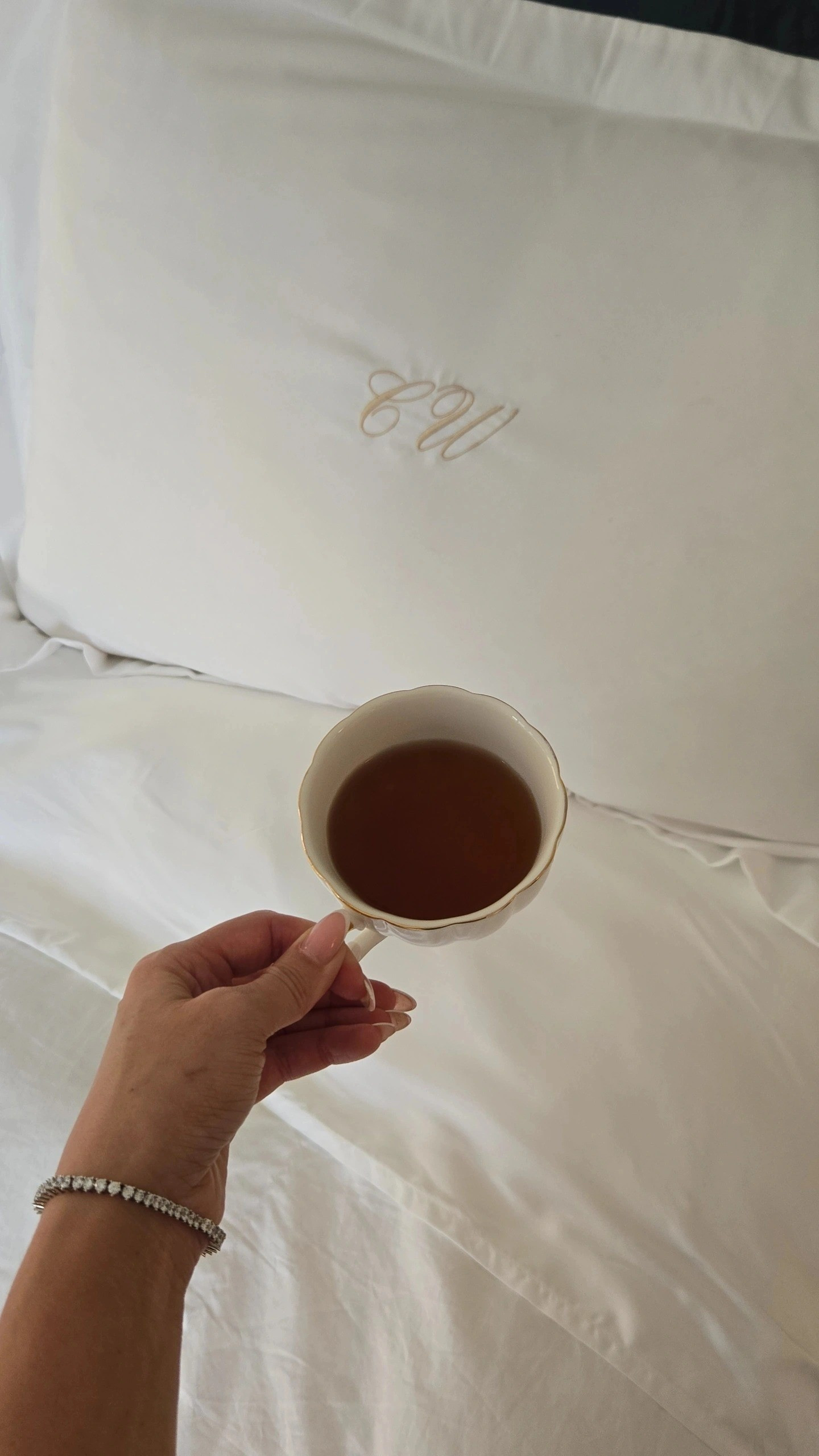 Monogram pillow cases from Etsy, white and gold tea cups. Comfy sheets, bedding, bedroom, french, modern, parisan style.

#LTKSaleAlert #LTKHome