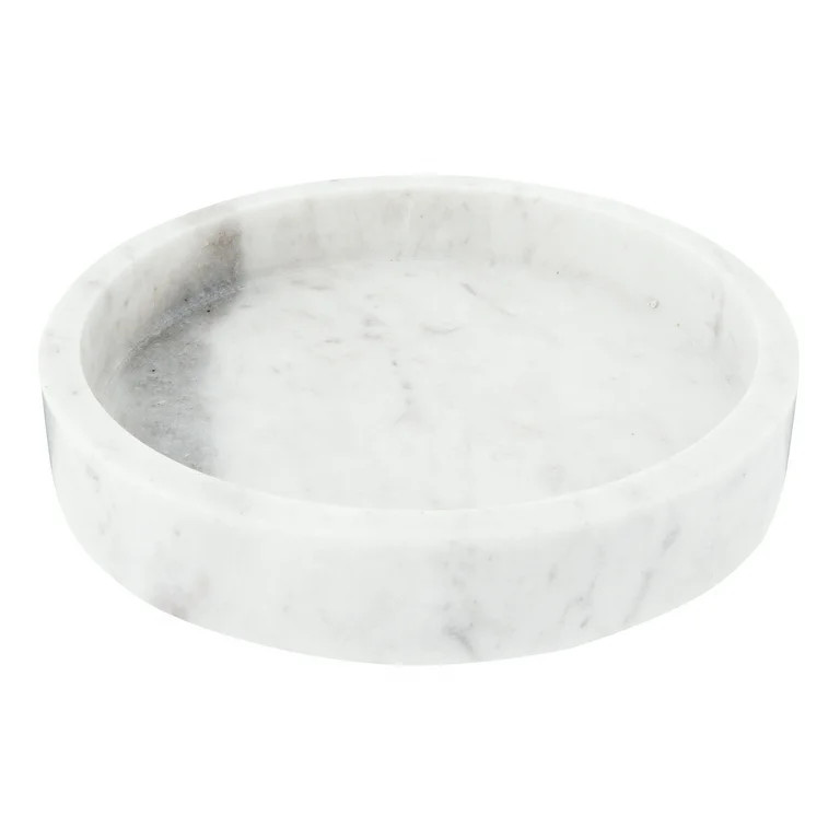 Creative Co-Op 8" Round Carved Marble Tray - Walmart.com | Walmart (US)