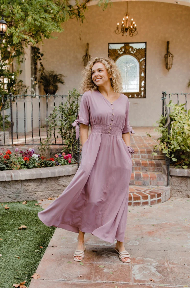 Scotty Dress-Dusty Plum | Love Olive Co