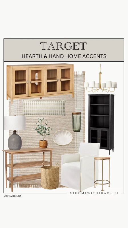 Target hearth and hand accents, hearth and hand, target home decor, sideboard, cabinet, console table, entryway table, neutral accents, neutral decor, modern home, dining chair, accent chair, chandelier, hearth and hand decor.

#LTKStyleTip #LTKSaleAlert #LTKHome