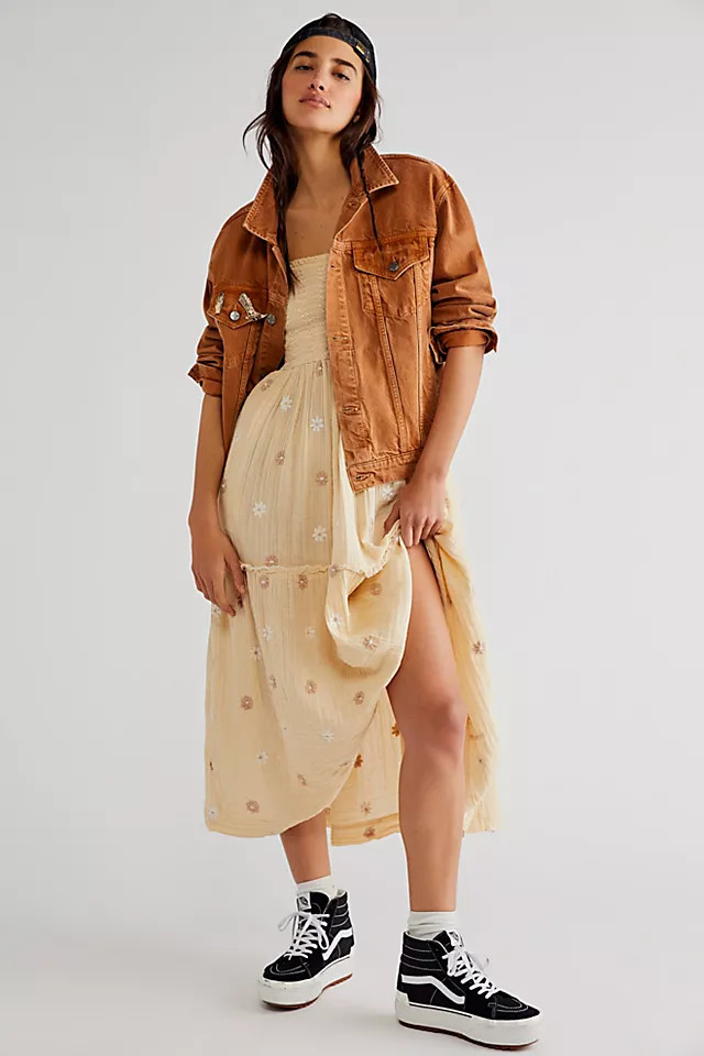 Dahlia Embroidered Maxi Dress | Free People (Global - UK&FR Excluded)