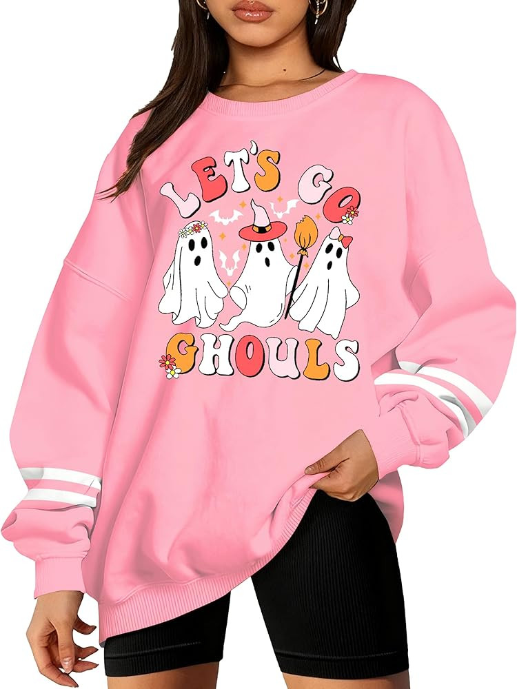 Halloween Womens Pumpkin Printed Shirts Thanksgiving Long Sleeve Top | Amazon (US)