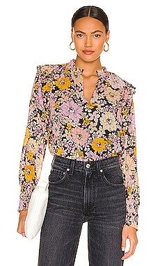 Steve Madden Floral Me Knot Top in Black from Revolve.com | Revolve Clothing (Global)