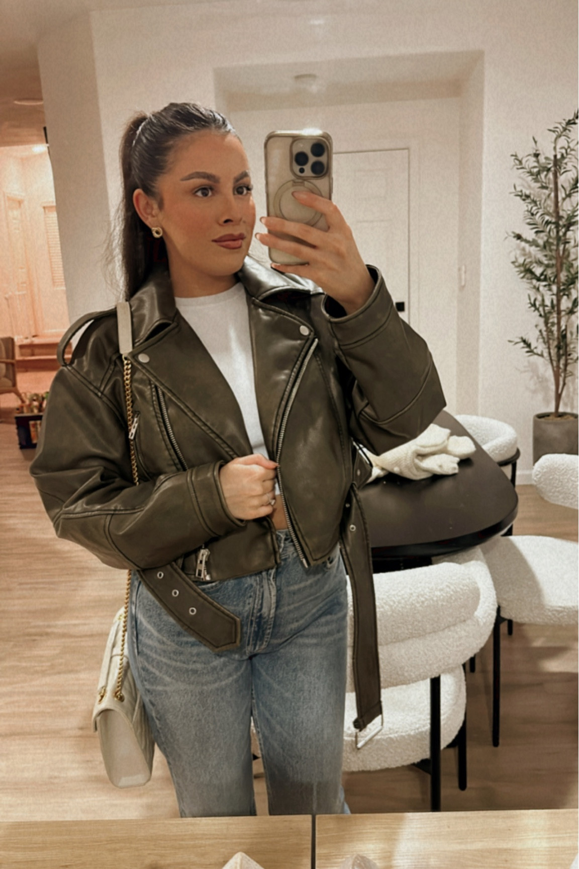 Zara leather jacket dupe

#LTKSeasonal #LTKstyletip #LTKsalealert