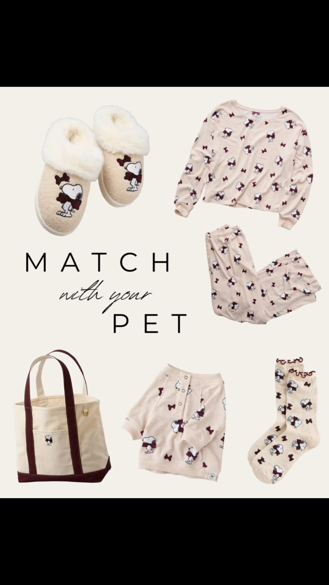 another matching set from american eagle! snoopy is the cutest and i absolutely love the tote bag!! grab some for yourself or your favorite pet parent 🐾🤍

#LTKPets #LTKHoliday #LTKFindsUnder50