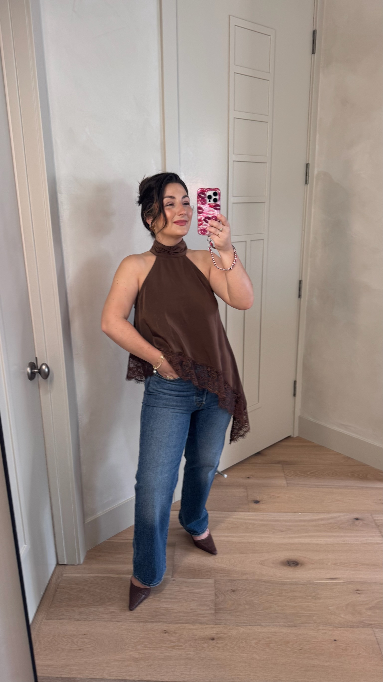 Date night outfit!! 
Asymmetrical tank with lace detail size small, Jeans size 27 

5'0" 140lbs
Petite friendly 

 

#LTKootd #LTKSeasonal #LTKPetite