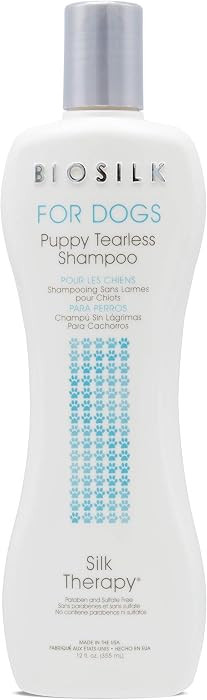 BioSilk for Dogs Puppy Tearless Shampoo, Gentle Dog Wash with Silk Proteins, Paraben and Sulfate ... | Amazon (US)