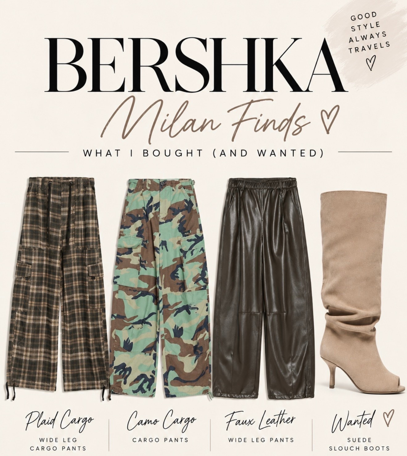 Bershka Milan finds and love these casual street style pieces. Got a S or 4 in all

#LTKootd #LTKOver40 #LTKdayinmylife