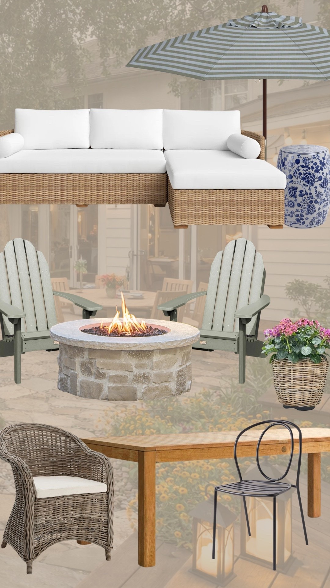 Outdoor entertaining area ☀️

#LTKHome #LTKSeasonal