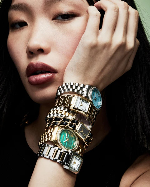 WOVEN CHAIN WATCH BLACK | Steve Madden (US)
