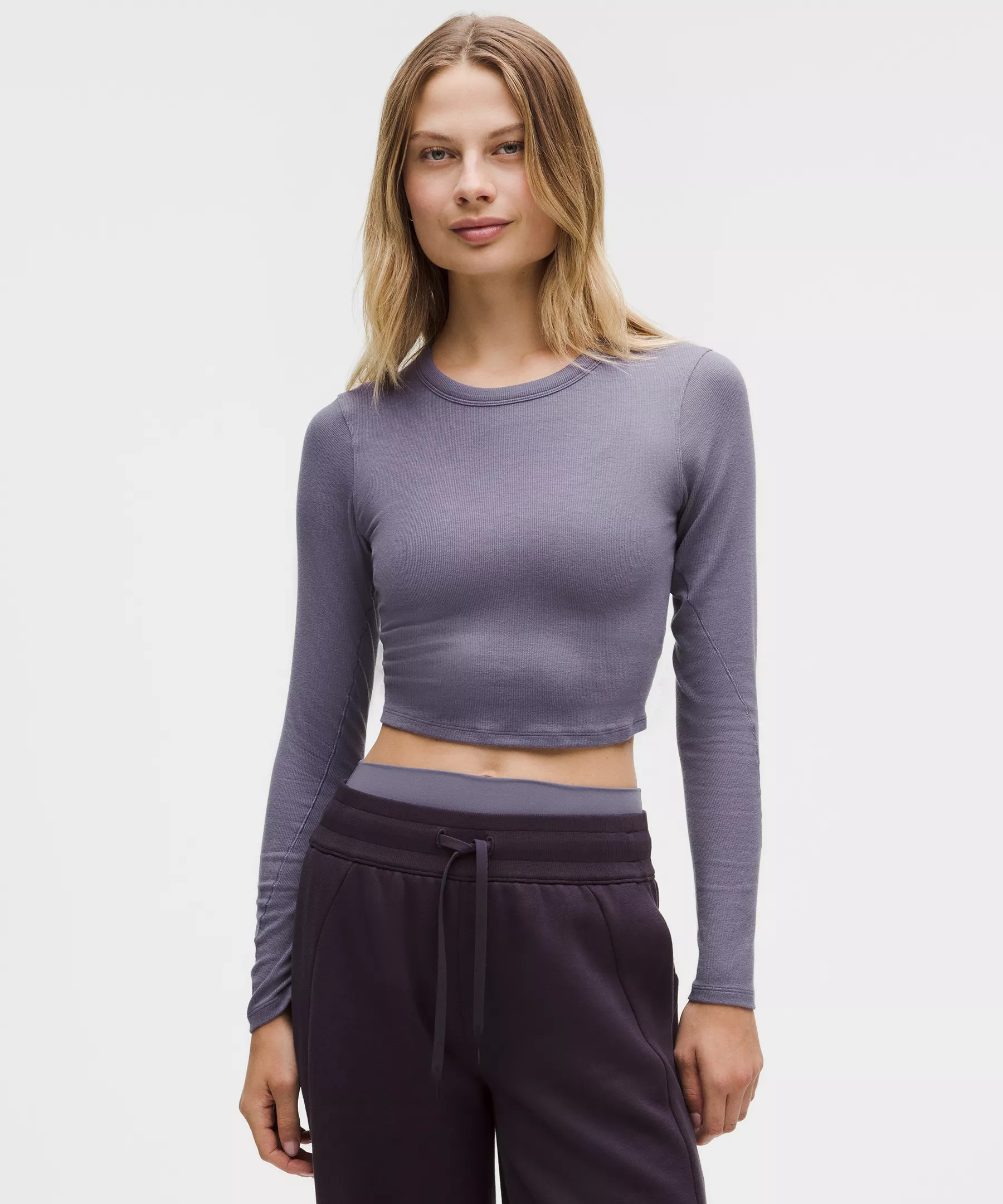 Hold Tight Straight-Hem Cropped Long-Sleeve Shirt | Lululemon (US)