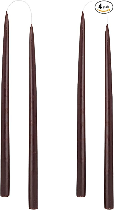 Kunstindustrien® Taper Candles – Set of 4, 13.8" – Made in Denmark, Long Burning Candles 15h... | Amazon (US)