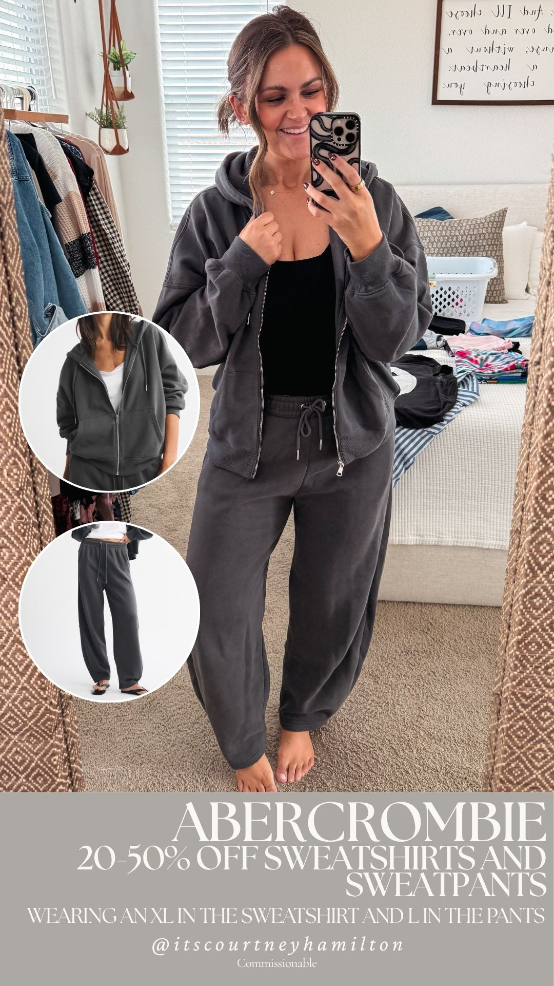 20-50% off all sweatshirts and sweatpants from Abercrombie right now!! I'm wearing an XL in this sweatshirt and a L in the sweatpants!
Code: AFFLEECE for an extra 15% on anything!

sale alert, watchnow, abercrombie, a&f, finds under 100, new arrivals, casual outfit, loungewear, seasonal, fall outfit, courtney hamilton
 

 

#LTKStyleTip #LTKSaleAlert #LTKFindsUnder100