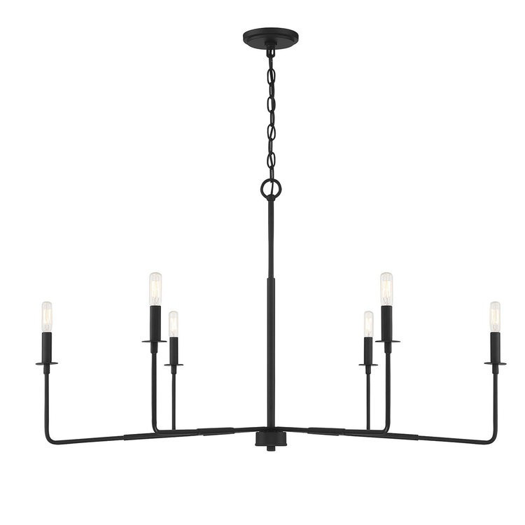 Elongated Spoke Chandelier | Shades of Light