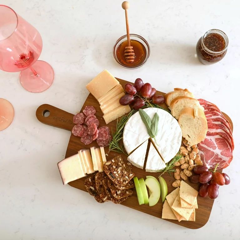 Just Feed Me by Jessie James Decker Acacia Wood Charcuterie Cutting Board | Walmart (US)