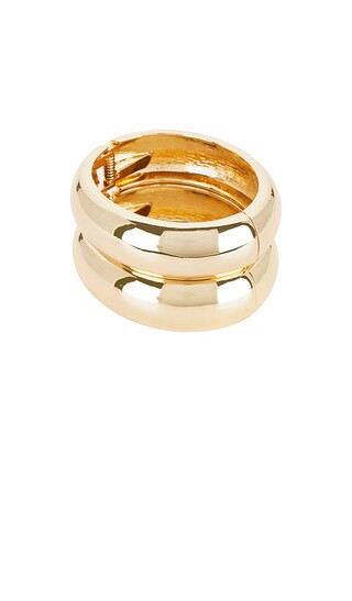 Double Tsuki Cuff Bracelet in Gold | Revolve Clothing (Global)