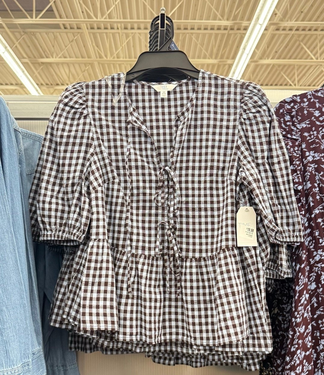 Black white gingham checkered Tie-Front Peplum Top with Puff Sleeves (XS–XXXL)

This tie-front peplum top is flattering and feminine, perfect for casual outings and dressed-up everyday looks.

#LTKMidsize #LTKPlusSize #LTKWorkwear