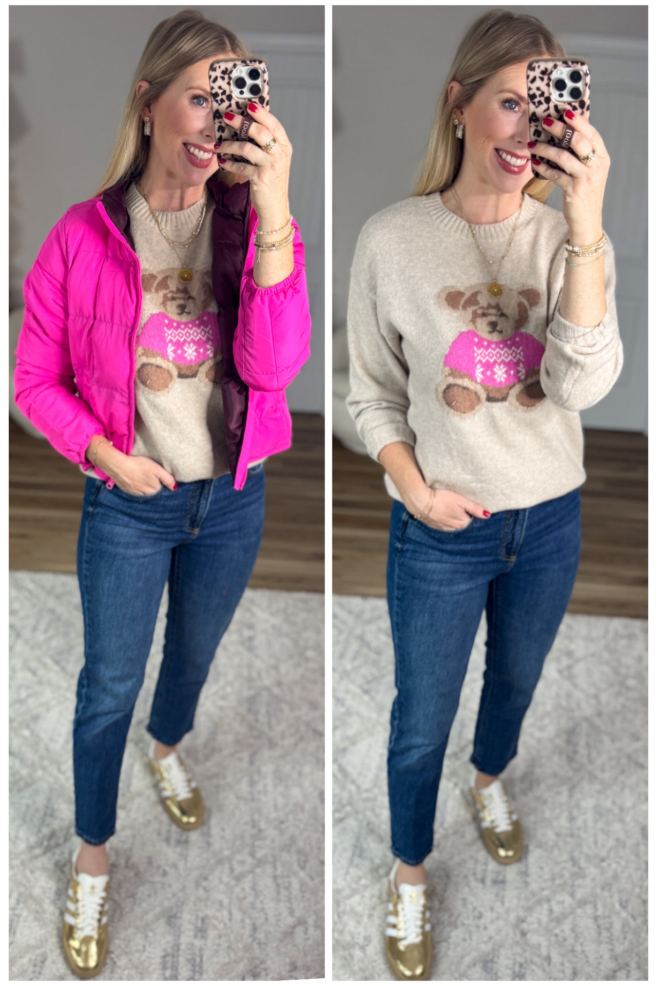 2 ways I’ve shared this teddy sweater from Walmart! 

#LTKootd #LTKFindsUnder50