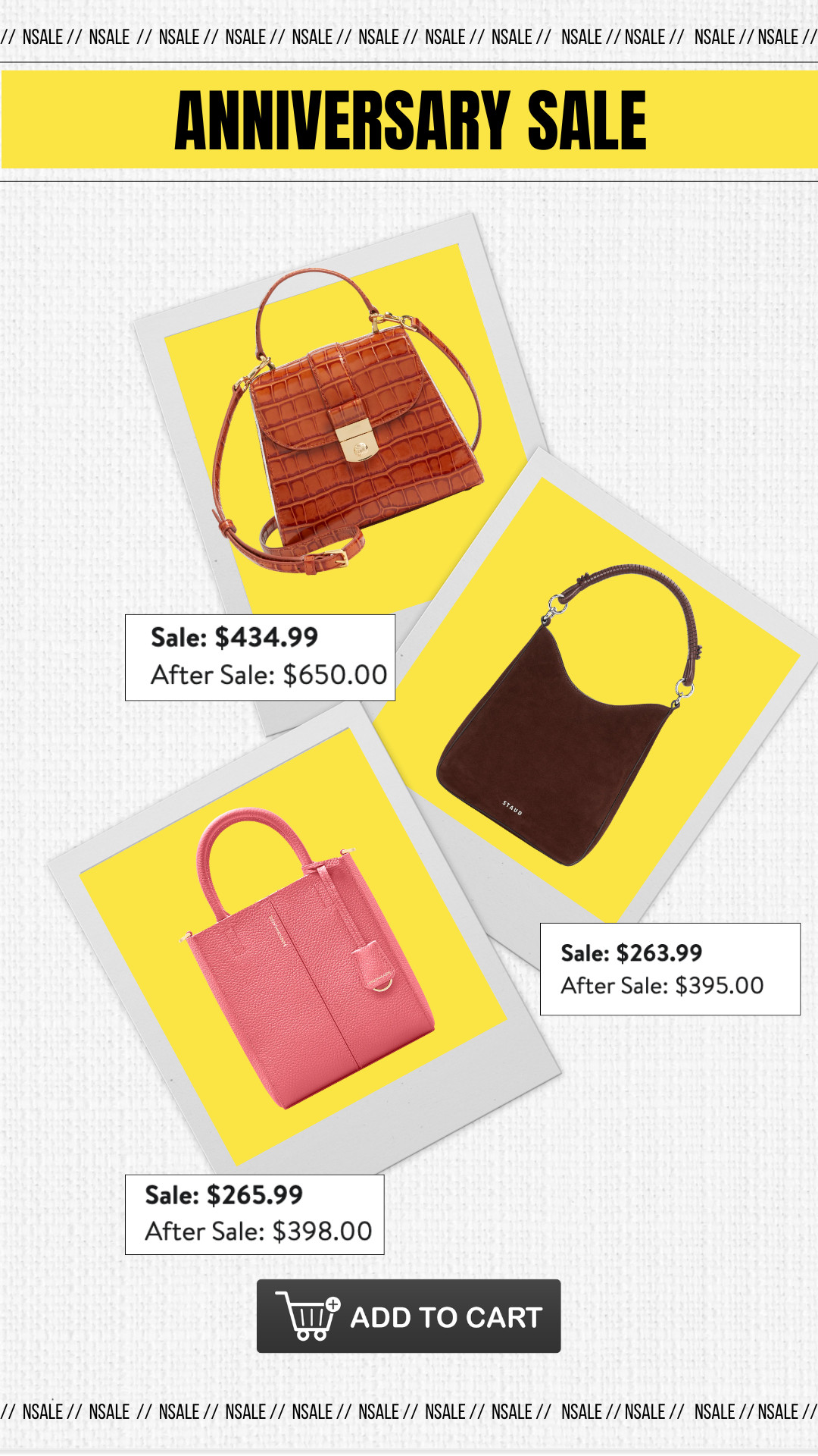The NSale designer handbags are some of the best investment buys of the sale! From timeless leather totes to chic shoulder bags and structured crossbodies, these are classic styles you’ll carry for years, and now is the time to save.

👩‍💻 LTK PRO TIPS
❤️ Heart = Support my posts;-)
🔖 Save = Get sale & restock alerts for the things you love!
📋 Lists = Keep favorites organized (List ideas: Christmas, Birthdays, and Vacations!)
📲 Share = Send lists and products to a friend (or your daughters like me).
💬 Comment = Ask me anything, and I’ll answer. ;-) 

 #LTKootd #LTKOver40 #LTKSaleAlert