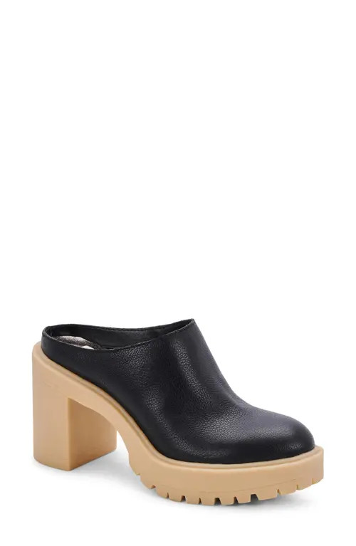 Dolce Vita Carry Clog in Black Leather at Nordstrom, Size 6 | Nordstrom