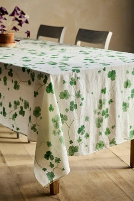 Clover Linen Tablecloth | Anthropologie (US)