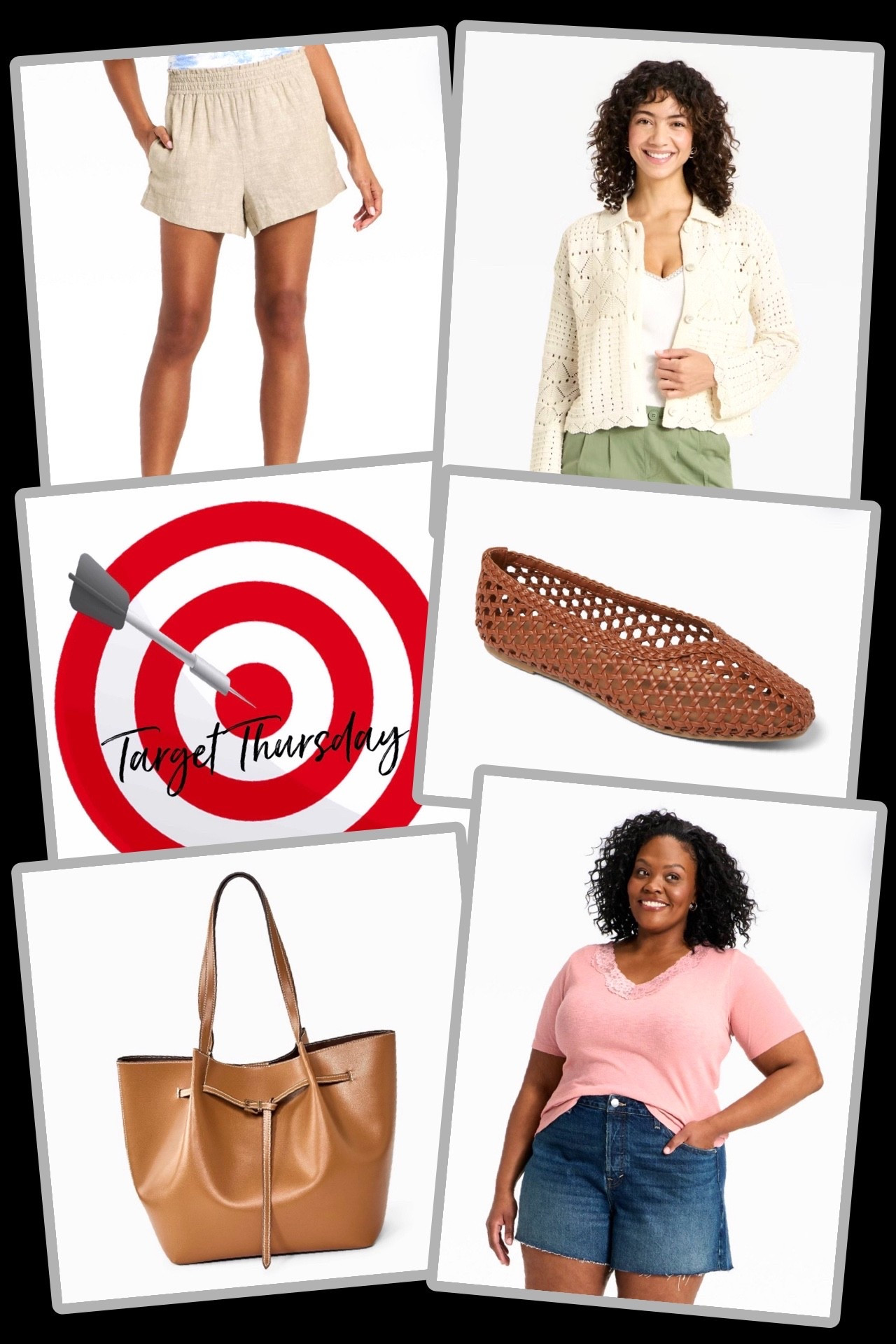 Time for Target Thursday, a round up of fantastic New Arrivals worth checking out! 🎯

🎯 A New Day Women’s Linen Pull-On Shorts - I’m extremely picky when it comes to shorts, and these are fabulous! ☀️ The fit and elastic waistband make them feel like lounge shorts when you have them on, plus the linen fabric used in these is a little more structured than traditional linen. They have such a crisp and classic look, and are available in solids and fun patterns at a great price point. 

🎯A New Day Belted Pinched Handle Tote Handbag - this looks like a bag you’d find in a high end department store! Beautiful detailing, has tons of space, and comes in two excellent neutral colors that go with everything. 

🎯 A New Day Women’s Collared Crochet Cardigan - the website pictures don’t remotely do this cardigan justice as to how pretty it is! So feminine and Springy, and made of a wonderful, soft fabric. This cardi is fresh and classy, and easy to style a variety of ways! 

🎯 Universal Thread Women’s Gia Flats with Memory Foam - such a popular style of shoe that Target has already had a hard time keeping in stock! So comfy with the memory foam insole, and a shoe that can easily be worn casually or dressed up. 

🎯 Universal Thread Women’s Short Sleeve Lace V-Neck T-Shirt - loving this new lace tee that I already grabbed in two color ways! It’s so soft, has the prettiest lace detailing (that isn’t scratchy at all!), and has a slightly longer sleeve. So worth grabbing for only $15!

#target #targetthursday #targetfinds #targetstyle

#LTKSeasonal #LTKootd #LTKActive