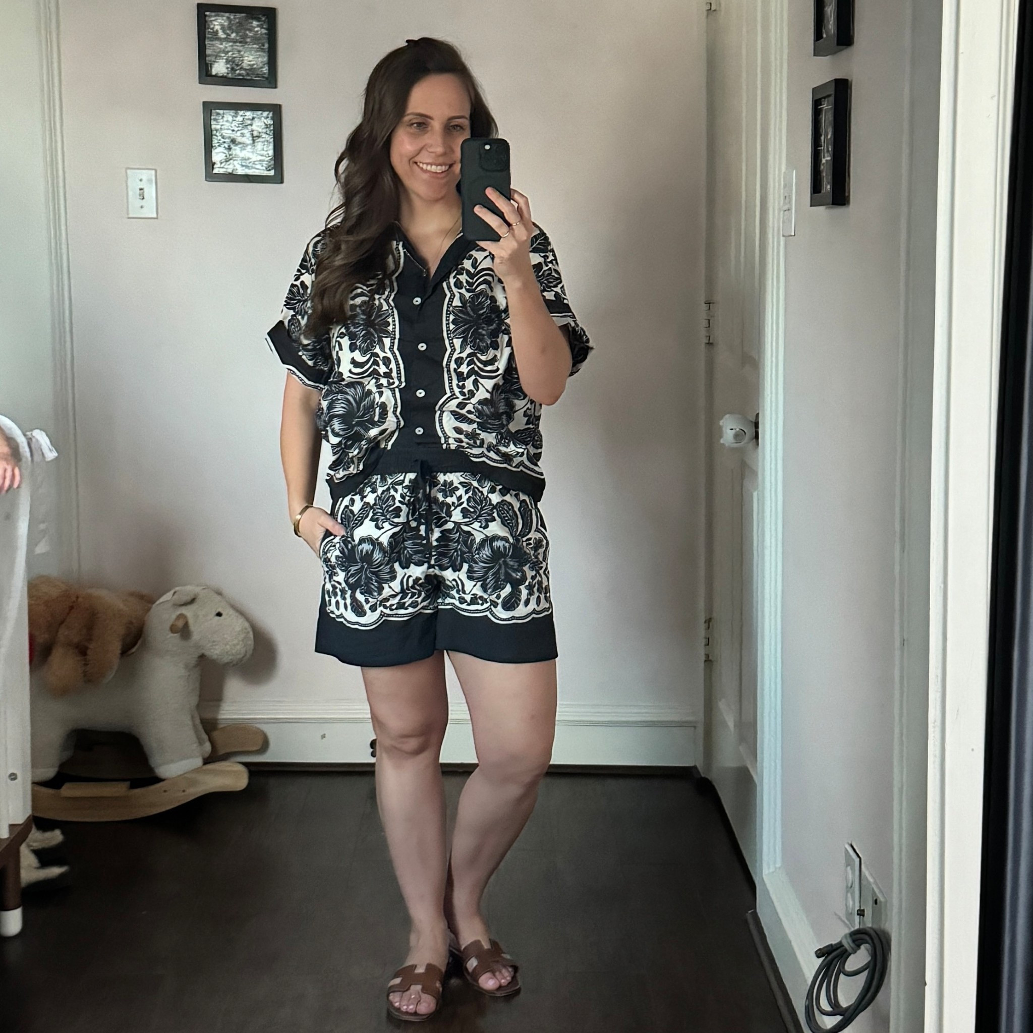 Another great matching set. Perfect for nursing. Wearing a size 36 in shorts and a size 2 in top  

#LTKootd #LTKBump #LTKPetite