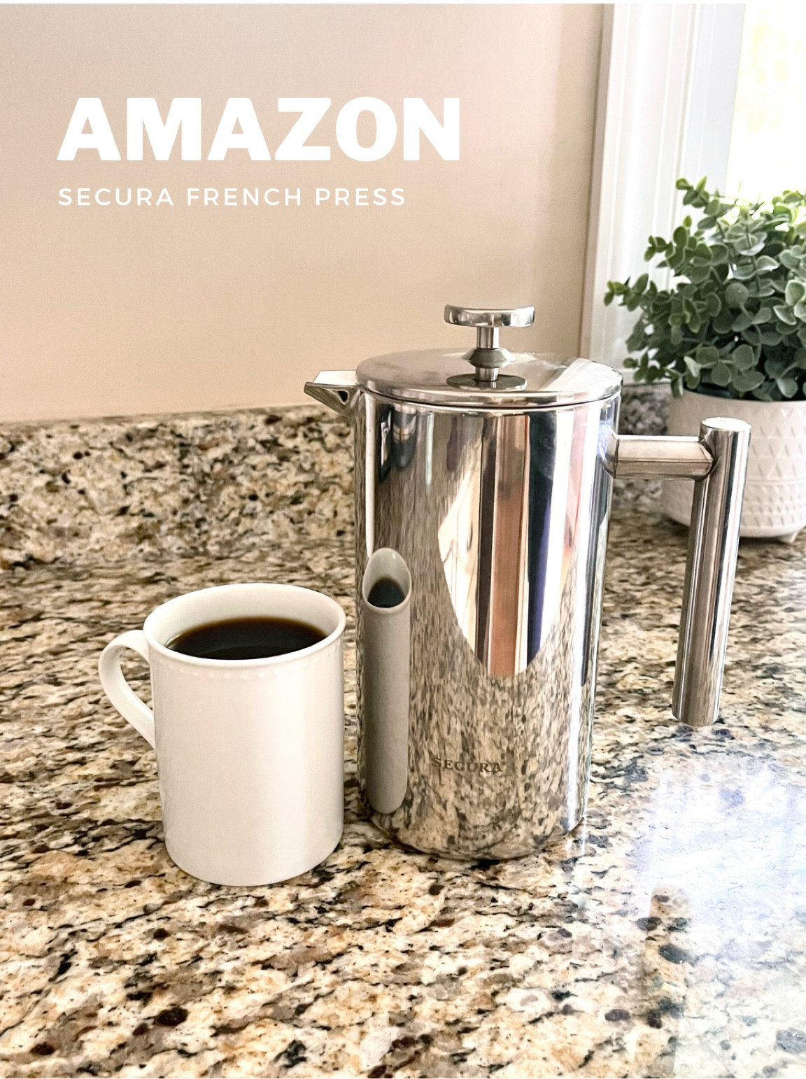 Secura Best Stainless Steel French Press Stainless Steel Coffee