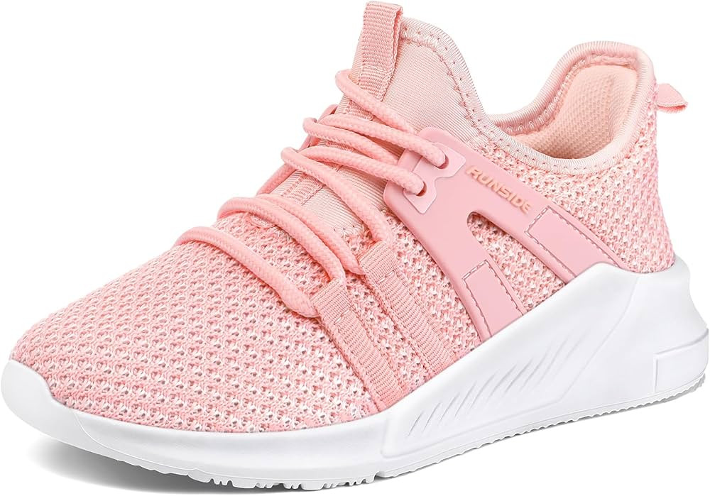 RUNSIDE Boys Girls Tennis Shoes Kids Lightweight Breathable Sneakers Lace-up Running Athletic Sho... | Amazon (US)