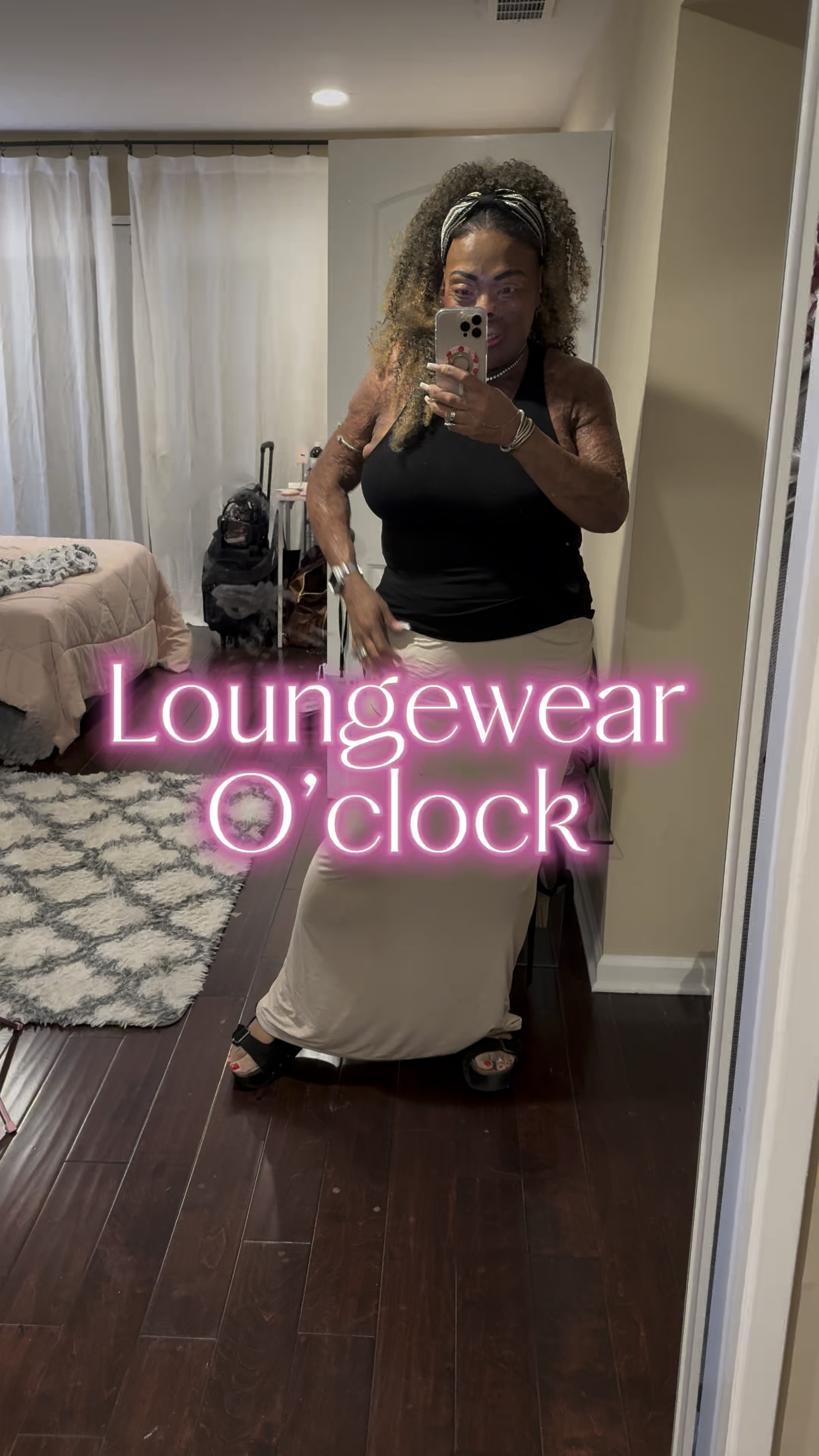 Elevated Loungewear🖤
• Hanifa Jordyn Skirt - tagged budget friendly similar
• Klassy Network Brami 
• Cushionaire Platform Sandals 

lounge dress, built in bra, athleisure, casual skirt 

#LTKVideo #LTKMidsize #LTKOver40