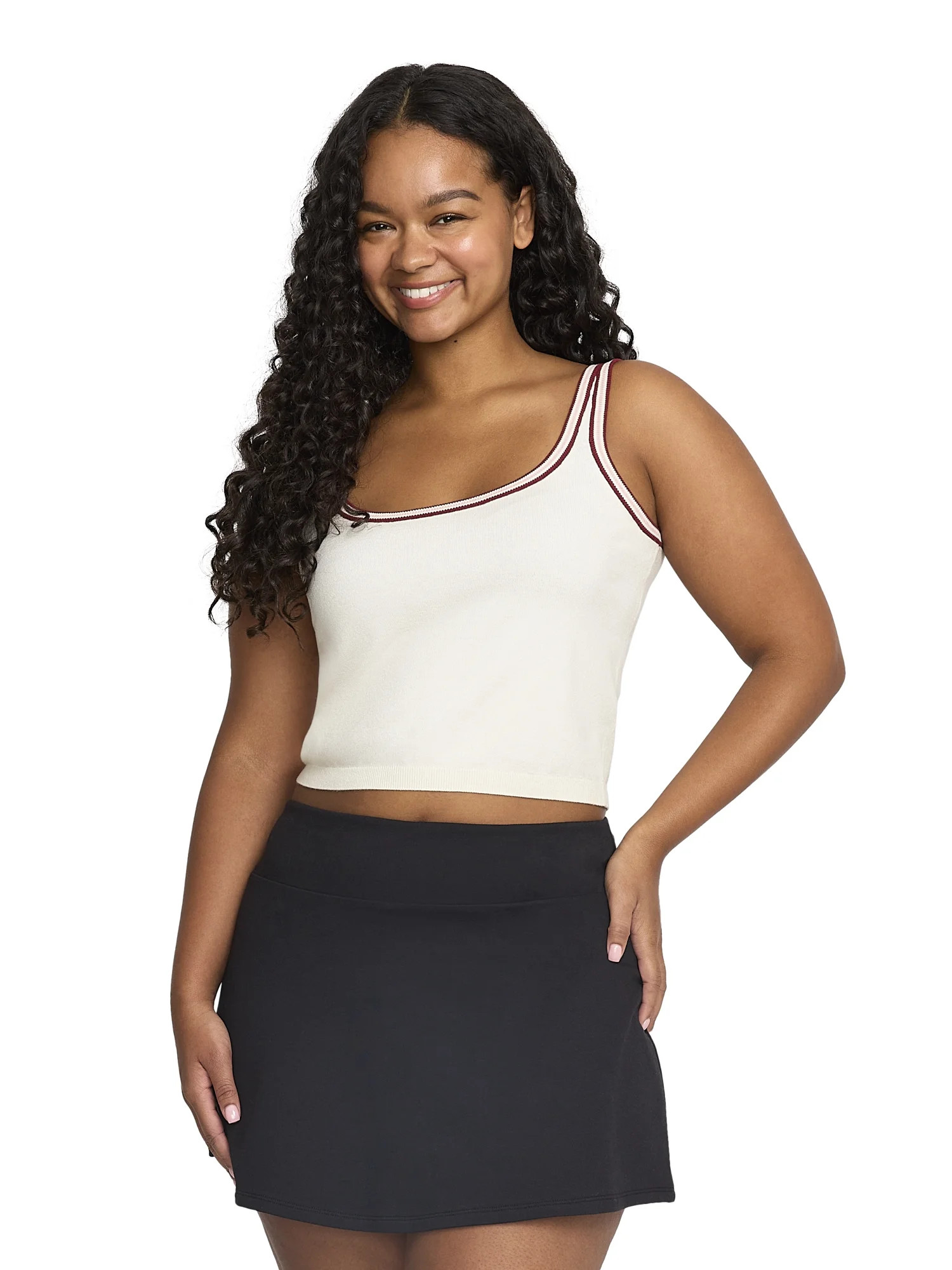 Mills by Millie Bobby Brown Women's Sweater Tank Top with Tipping, Sizes XXS-XXL | Walmart (US)
