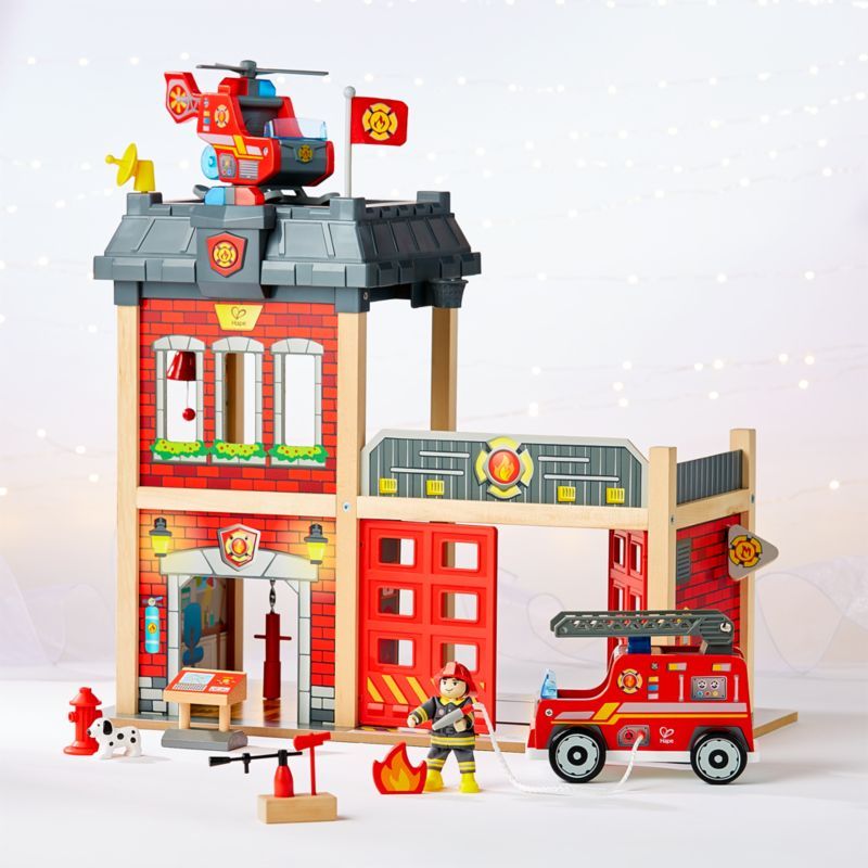 Hape Firehouse Play Set + Reviews | Crate & Kids | Crate & Barrel