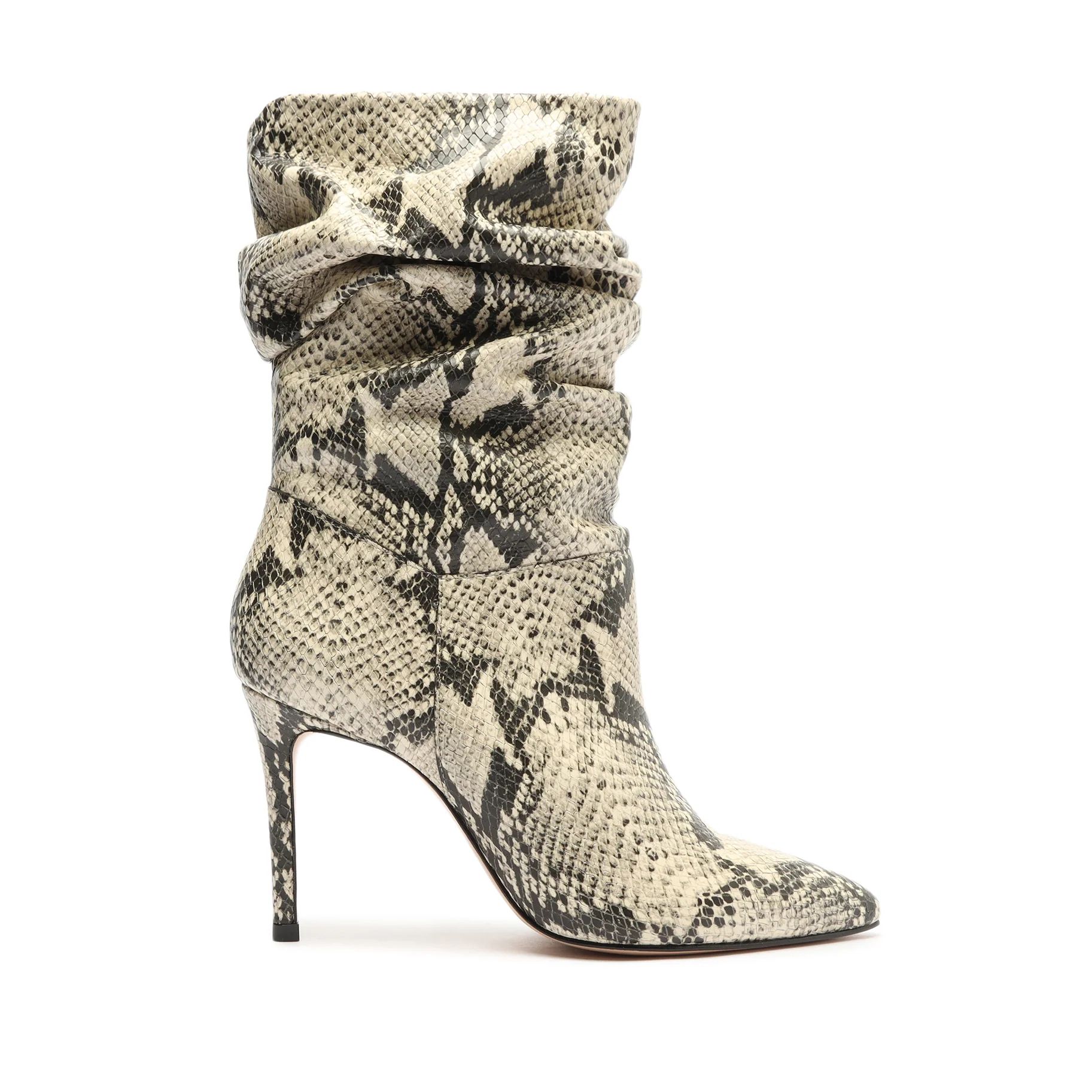 Ashlee Snake-Embossed Leather Bootie | Schutz Shoes (US)