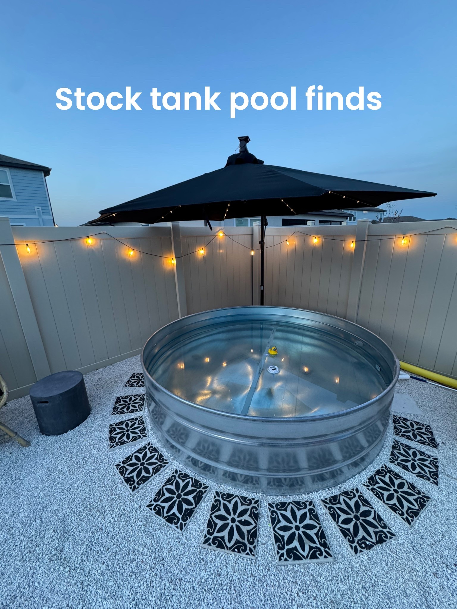 Stock tank pool diy! #diypool #diystocktank #stocktankpool #backyard #backyardproject #outdoorprojects #amazonhome #summer #summerfinds 

#LTKFamily #LTKHome