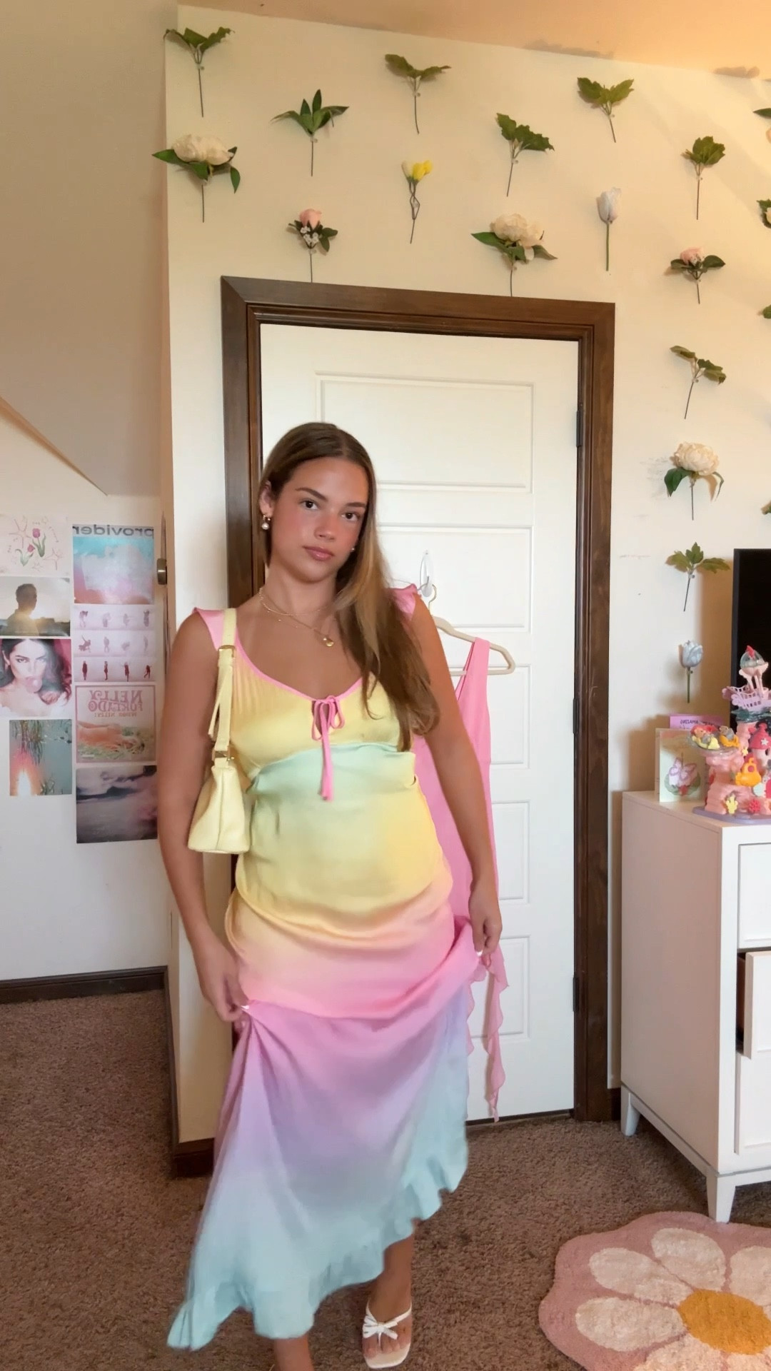 the ombré maxi dress is by betsey johnson, the orange top is from depop, and the pink heels i have no idea😭💕 my mom found them in her closett

#LTKSeasonal #LTKU #LTKFindsUnder100