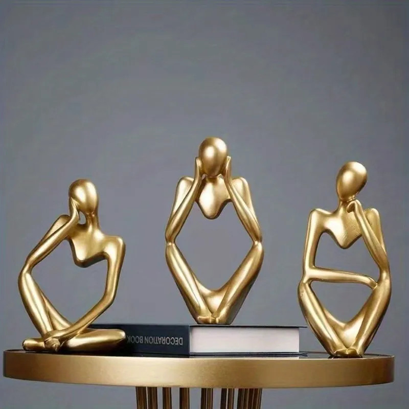 Modern Simple Thinker Statue Home TV Cabinet Office Desktop Arts And Crafts Decoration Resin Deco... | Temu Affiliate Program