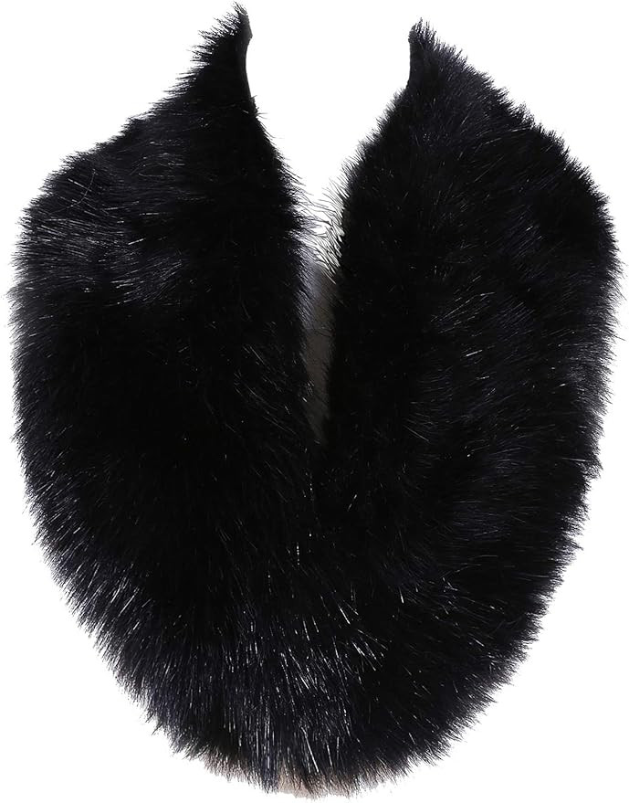 Soul Young Faux Fur Collar Women's Neck Warmer Scarf Wrap | Amazon (US)
