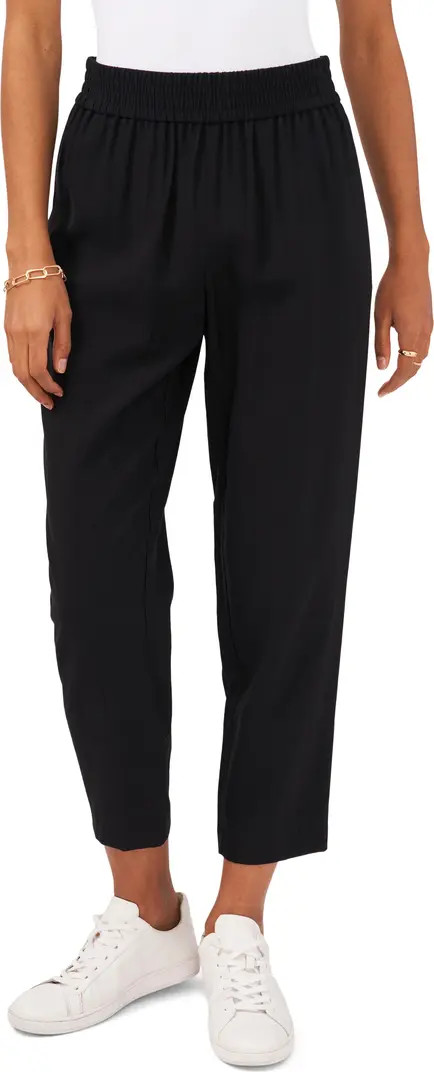 Crêpe de Chine Pull-On Pants | Nordstrom